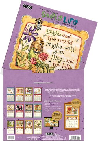 Lang Companies, Simple Life 2026 Wall Calendar by Karen H. Good, 13.4'' X 12'', 12-Month Calendar with Stapled Binding in Saudi Arabia