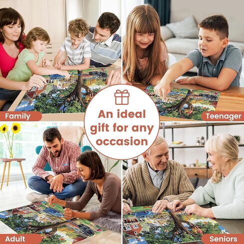 500 قطعة لغز للبالغين ، لغز Jigsaw الكلب ، Spring Park Jigsaw Buzzles 500 قطعة حفلة عيد ميلاد لأطفال العائلة والبالغين ، لغز مضحك ، ممتعة ومشاهدة ألعاب عائلية 20.5 × 15 في in Kuwait