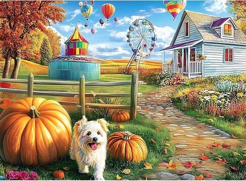 500 قطعة لغز للبالغين ، لغز Jigsaw الكلب ، Spring Park Jigsaw Buzzles 500 قطعة حفلة عيد ميلاد لأطفال العائلة والبالغين ، لغز مضحك ، ممتعة ومشاهدة ألعاب عائلية 20.5 × 15 في in Kuwait