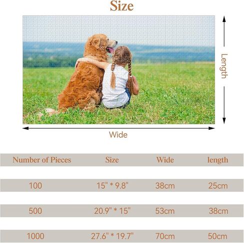 Puzzles from Photos, Challenging Personalized Puzzle, Jigsaw Puzzlefor Family, Christmas, Pet, Birthday, Wedding Gift (1000PCS) in Saudi Arabia