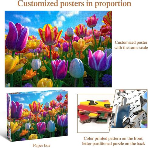 Puzzles from Photos, Challenging Personalized Puzzle, Jigsaw Puzzlefor Family, Christmas, Pet, Birthday, Wedding Gift (1000PCS) in Saudi Arabia