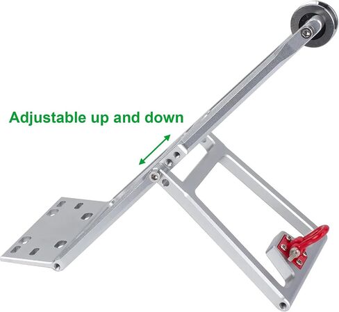 AMK 1/10 Scale RC Truck and Tow Build Kit Updates, Winch Double Stent Rescue Truck Tow Crane Arm Wrecker Kit for 1/10 RC Crawler and Trailer SCX10 TRX4 Capra LCG Chassis DIY Build Updates (Black) in Saudi Arabia