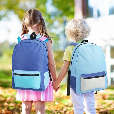 amylove 12 جهاز كمبيوتر شخصي كلاسيكي عارضة Daypack حقائب الظهر بكميات كبيرة خفيفة الوزن درجتين من الألوان حقيبة مدرسية متنوعة الألوان مع الأشرطة مبطن قابل للتعديل للأطفال الفتيان الفتيات السفر بلا مأوى، 12 × 17 × 6 بوصة in Saudi Arabia