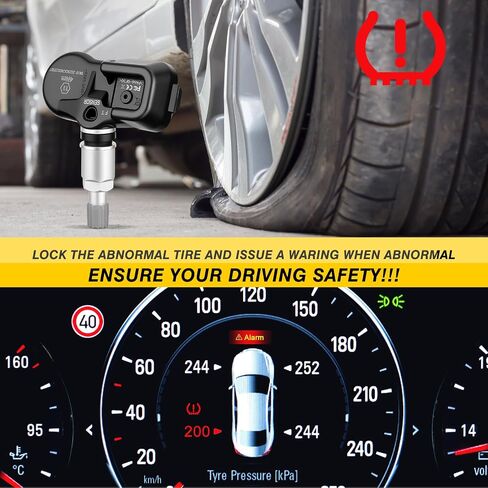 ACLONG TPMS Tire Pressure Sensor fit for Toyota Camry Prius Corolla RAV4 Highlander Avalon Yaris Hilux Land Cruiser, 315MHz Tire Pressure Monitoring System Replacement 4260706020 4260730060-1PC in Saudi Arabia