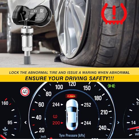 ACLONG TPMS Tire Pressure Sensor fit for Toyota Camry Prius Corolla RAV4 Highlander Avalon Yaris Hilux Land Cruiser, 315MHz Tire Pressure Monitoring System Replacement 4260706020 4260730060-1PC in Kuwait