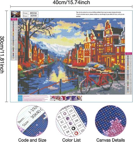 Changjiawujin New York City City Diamond Painting Kits للبالغين ، مجموعات فنون الماس المربعة المربعة للمبتدئين للمبتدئين ، DIY 5D GEM Art Paints مع Diamond Home Wall Decor in Saudi Arabia