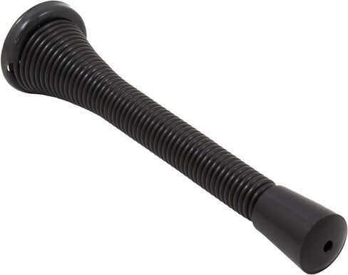Stone Harbor Hardware Heavy-Duty Spring Door Stop, 4 Inches, Matte Black in Kuwait
