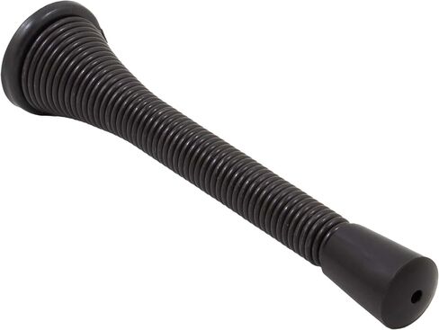 Stone Harbor Hardware Heavy-Duty Spring Door Stop, 4 Inches, Matte Black in Kuwait
