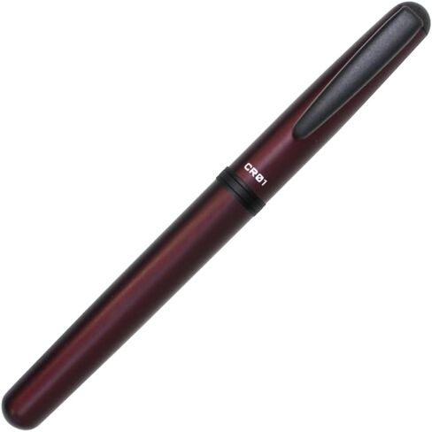 OHTO CR01 Ceramic Roller Ballpoint Pen, 0.5mm Fine Point, Thick Aluminum Barrel with Brass Components, Matte Wine Red Finish, Water-Based Black Ink, CR01-05-MWI in Saudi Arabia