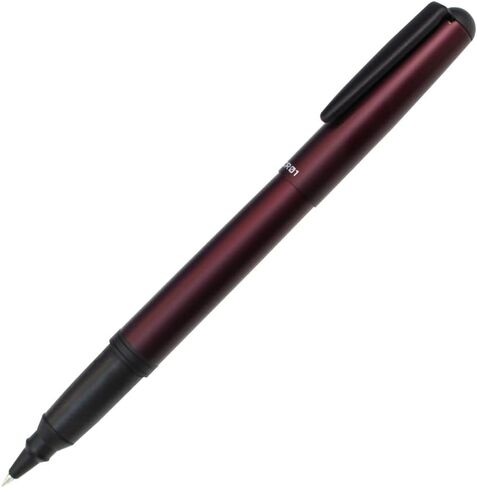 OHTO CR01 Ceramic Roller Ballpoint Pen, 0.5mm Fine Point, Thick Aluminum Barrel with Brass Components, Matte Wine Red Finish, Water-Based Black Ink, CR01-05-MWI in Saudi Arabia