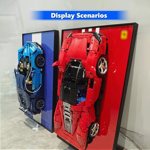 Wetceaom عرض Wallboard for Lego Technic Peugeot 9x8 24H LE MANS HYBRID HYPERCAR 42156 سيارة سباق قابلة للتحصيل ، الحجم: 19.7x 31.5in ، أفكار هدايا لمحبي جدار سيارة LEGO ، عرض الحائط فقط! in Kuwait