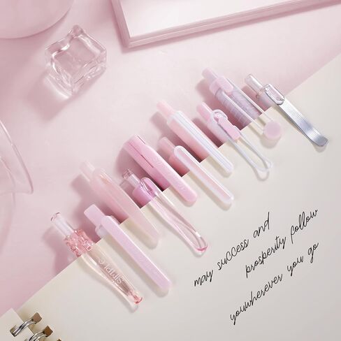 5 Count Count Pastel Gel Ink Pen Set ، Nute Note Thuse 0.5mm Point Point Retractable 5 Count Black Ink Pens للكتابة ، اليومية ، المدرسة ، المكتب (Clear Clear الفاتح) in Kuwait