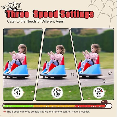 Zupapa 12V Bumper Car for Kids Toddler 1.5-6 Years with Remote Control Bluetooth Music 3 Speed DIY License Plate Electric Ride on Toys in Saudi Arabia