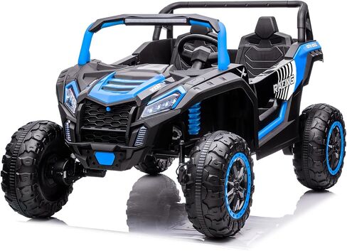 NEWQIDA XXXL 24V Ride On Toys for Big Kids Side by Side UTV 2 Seater Ride-on Electric Car w/Remote Control, 4WD Off-road Ride On Truck, 24.4" Spacious Seat, EVA Tires, Shock Absorbor, Max 220lbs, Pink in Saudi Arabia