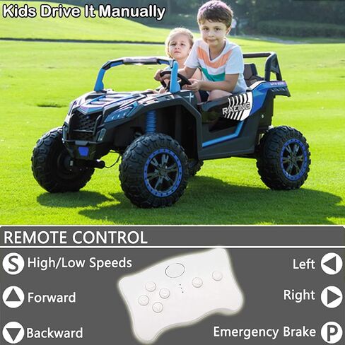 NEWQIDA XXXL 24V Ride On Toys for Big Kids Side by Side UTV 2 Seater Ride-on Electric Car w/Remote Control, 4WD Off-road Ride On Truck, 24.4" Spacious Seat, EVA Tires, Shock Absorbor, Max 220lbs, Pink in Saudi Arabia