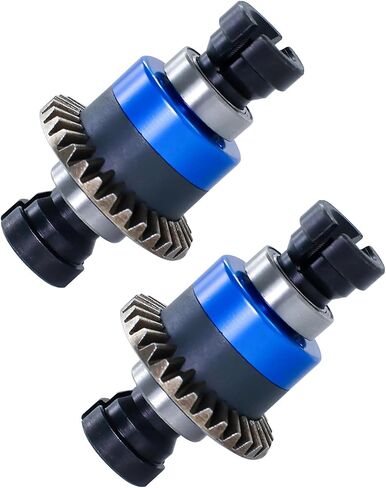 Upgraded Aluminum Alloy Steel Assembled Differential 30T 0.8Mod V2 Fit for 1/18 ARRMA GROM Typhon Granite GROM Mini Mojave GROM 2S RC Cars, 2Pcs (Blue) in Kuwait