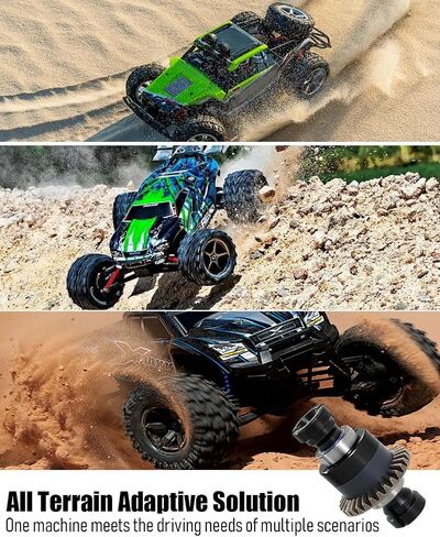 Upgraded Aluminum Alloy Steel Assembled Differential 30T 0.8Mod V2 Fit for 1/18 ARRMA GROM Typhon Granite GROM Mini Mojave GROM 2S RC Cars, 2Pcs (Blue) in Kuwait