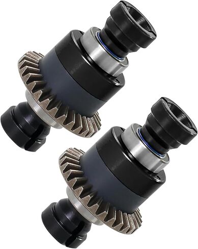 Upgraded Aluminum Alloy Steel Assembled Differential 30T 0.8Mod V2 Fit for 1/18 ARRMA GROM Typhon Granite GROM Mini Mojave GROM 2S RC Cars, 2Pcs (Blue) in Kuwait