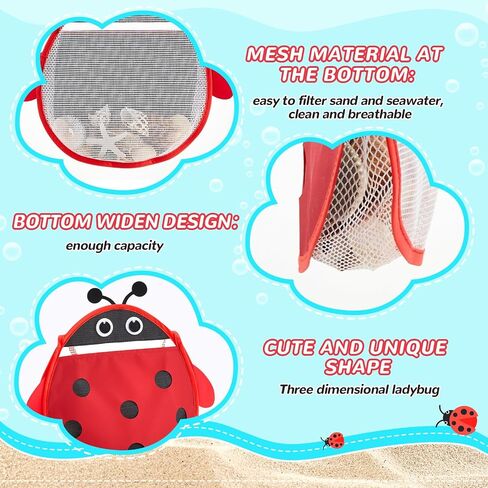 2 Pack Seashell Collecting Bag Mesh Beach Bag Crab Shaped Adjustable Strap Mesh Bag for Beach Picking up Seashells, Green and Yellow in Saudi Arabia