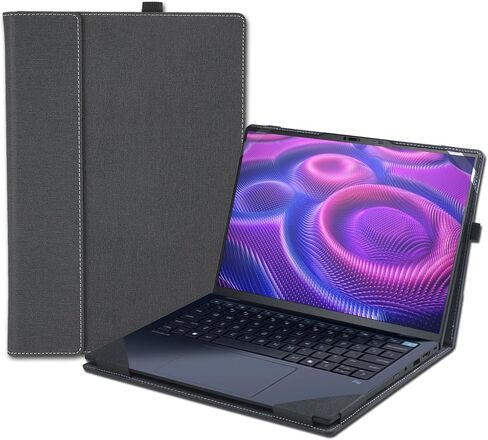 Laptop Cover Case for HP OmniBook X/Ultra /5 Flip 14 inch & for 14'' ZBook Ultra G1a [Do Check Model] Sleeve,PU Leather Protective Bag with Foldable Cooling Bracket (Dark Blue) in Saudi Arabia