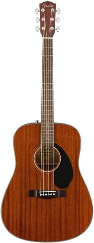 Fender CD-60S Dreadnought Acoustic Guitar (Walnut Fingerboard, Black) Bundle with Fender Classic Celluloid Guitar Medium 12-Pack Picks 351 Shape and Fender 2" Guitar Straps in Saudi Arabia