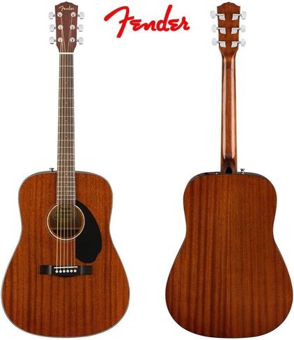 Fender CD-60S Dreadnought Acoustic Guitar (Walnut Fingerboard, Black) Bundle with Fender Classic Celluloid Guitar Medium 12-Pack Picks 351 Shape and Fender 2" Guitar Straps in Saudi Arabia