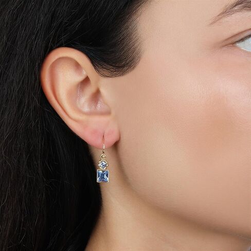 1928 Jewelry Colored Square Drop Earrings in Saudi Arabia