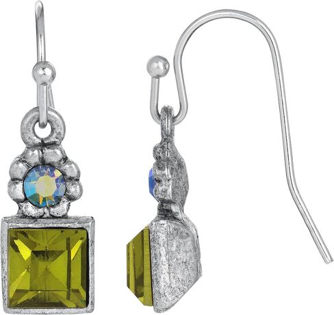 1928 Jewelry Colored Square Drop Earrings in Saudi Arabia