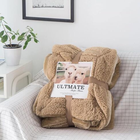Blanket, Knitted Blanket, Warm, Fluffy Blanket, Large, Cute, Knee Blanket (Pattern 15, Single, 200 * 230cm) in Kuwait