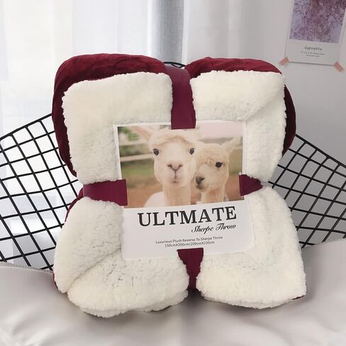 Blanket, Knitted Blanket, Warm, Fluffy Blanket, Large, Cute, Knee Blanket (Pattern 15, Single, 200 * 230cm) in Kuwait