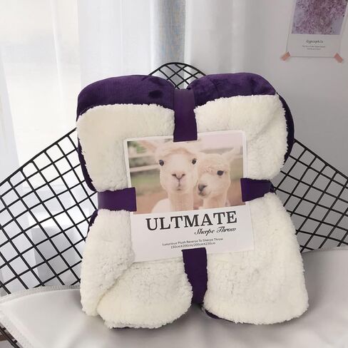 Blanket, Knitted Blanket, Warm, Fluffy Blanket, Large, Cute, Knee Blanket (Pattern 15, Single, 200 * 230cm) in Kuwait