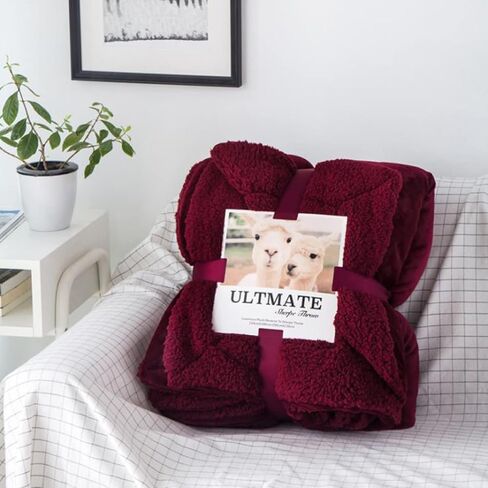 Blanket, Knitted Blanket, Warm, Fluffy Blanket, Large, Cute, Knee Blanket (Pattern 15, Single, 200 * 230cm) in Kuwait