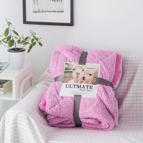 Blanket, Knitted Blanket, Warm, Fluffy Blanket, Large, Cute, Knee Blanket (Pattern 15, Single, 200 * 230cm) in Kuwait
