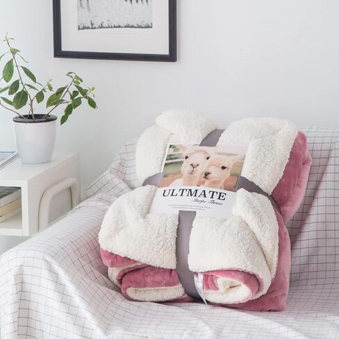 Blanket, Knitted Blanket, Warm, Fluffy Blanket, Large, Cute, Knee Blanket (Pattern 15, Single, 200 * 230cm) in Kuwait