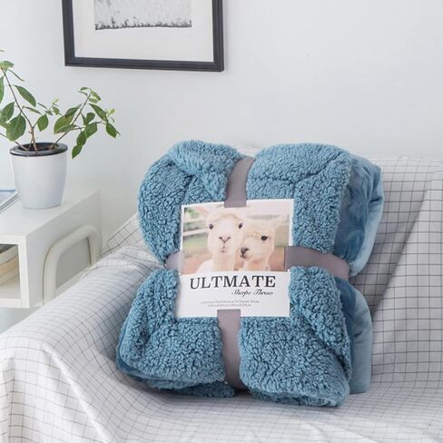 Blanket, Knitted Blanket, Warm, Fluffy Blanket, Large, Cute, Knee Blanket (Pattern 15, Single, 200 * 230cm) in Kuwait