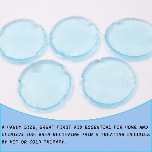 4 PCS Kids Hot Cold Ice Packs, ReusableIce Pack Boo Boo, Auxiliary Fever Reduction, Soft Colorful Sleeves, Wisdom Teeth, Baby Colic, Gas and Upset Stomach, Pain Relief, Fever, Headaches(4 Pcs) in Kuwait