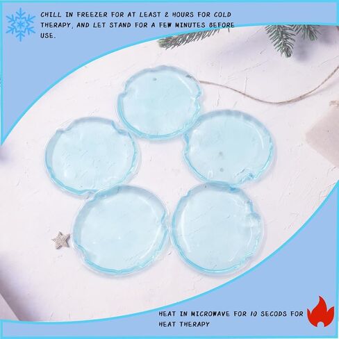 4 PCS Kids Hot Cold Ice Packs, ReusableIce Pack Boo Boo, Auxiliary Fever Reduction, Soft Colorful Sleeves, Wisdom Teeth, Baby Colic, Gas and Upset Stomach, Pain Relief, Fever, Headaches(4 Pcs) in Kuwait