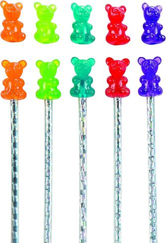 Raymond Geddes 69748 Gummy Bear Scented Pencil Top Erasers For Kids (Pack of 24) in Saudi Arabia