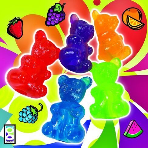 Raymond Geddes 69748 Gummy Bear Scented Pencil Top Erasers For Kids (Pack of 24) in Saudi Arabia