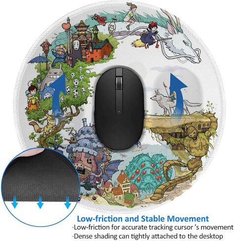 RAINBOWS Fantasy Away Mouse Pad Spirited Dragon Cute Couple Childhood Anime Japan Anti Fatigue Mousepad Rubber Mouse Mat(1,20cm) in Saudi Arabia
