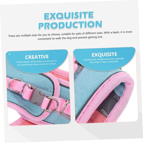 Balacoo 1set Cat leash stest pet step للقطط والجزر معدات المشي المريحة للحيوانات الأليفة للمغامرات في الهواء الطلق in Kuwait