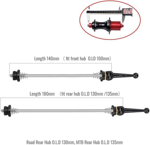 Ultralight Titanium Bicycle QR Skewer 48g Ti-Axis Quick Release MTB Road Bike Bicycle Quick Release Set in Saudi Arabia