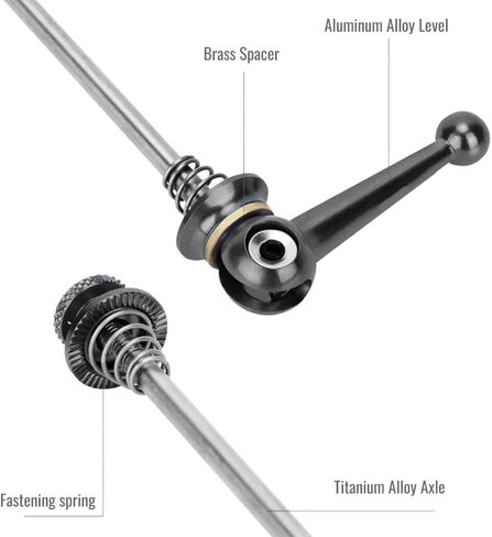 Ultralight Titanium Bicycle QR Skewer 48g Ti-Axis Quick Release MTB Road Bike Bicycle Quick Release Set in Saudi Arabia