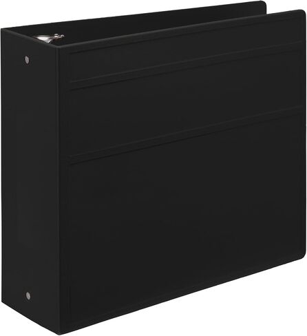 Carstens 4-Inch Heavy Duty 3-Ring Binder - Side Opening, Brick Red, Durable Plastic, Precision No-Gap Rings, Waterproof Cover, No Pockets, Holds 600 US Letter Sheets, BPA-Free, Made in USA (1840-3R) in Saudi Arabia