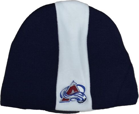 قبعة جمجمة كلاسيكية باللون الأزرق الداكن من Buffalo Sabers - قبعة NHL 2010 Throwback بدون أكمام للشتاء قبعة صغيرة متماسكة in Kuwait