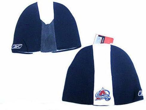 قبعة جمجمة كلاسيكية باللون الأزرق الداكن من Buffalo Sabers - قبعة NHL 2010 Throwback بدون أكمام للشتاء قبعة صغيرة متماسكة in Kuwait