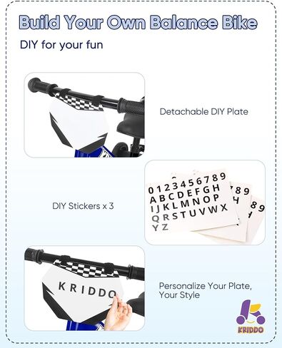 KRIDDO 2-in-1 Tricycle and Balance Bike for 2 Year Old with Training Wheels in Saudi Arabia