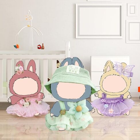 17cm Doll Clothes Set, Sweet Dress Outfit Set for 6.7inch Doll Suit, Fashion Chic & Accessories for Doll 1st/2nd/3rd in Saudi Arabia