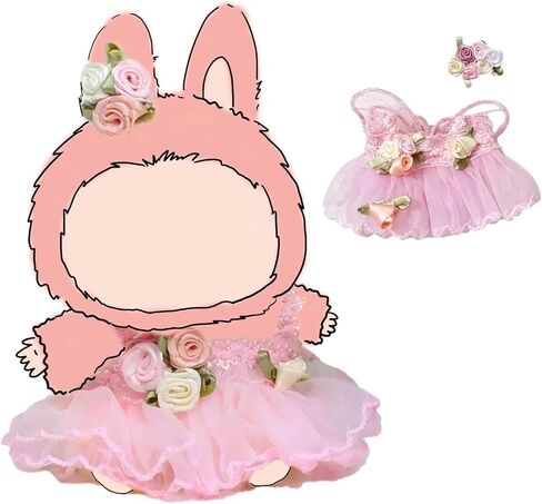 17cm Doll Clothes Set, Sweet Dress Outfit Set for 6.7inch Doll Suit, Fashion Chic & Accessories for Doll 1st/2nd/3rd in Saudi Arabia