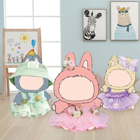 17cm Doll Clothes Set, Sweet Dress Outfit Set for 6.7inch Doll Suit, Fashion Chic & Accessories for Doll 1st/2nd/3rd in Saudi Arabia